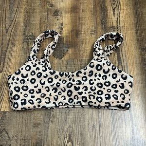 SHEIN leopard swimsuit top